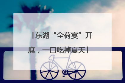 东湖“全荷宴”开席，一口吃掉夏天